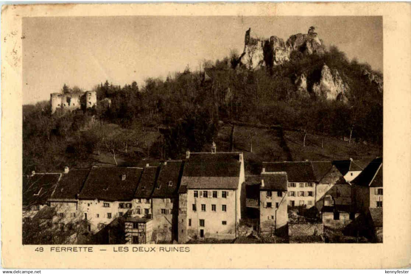 Pfirt - Ferrette - Les deux ruines