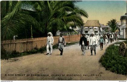 Island of Mindanao - Side street of Zamboanga Philippines