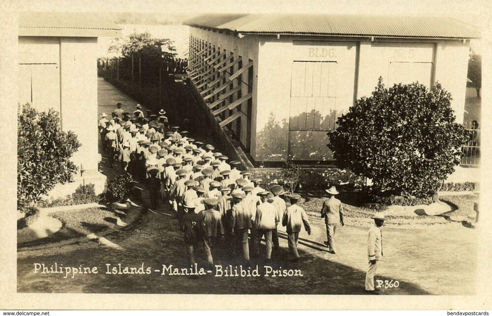 philippines, MANILA, Bilibid Prison, Prisoners (1930s) RPPC Postcard