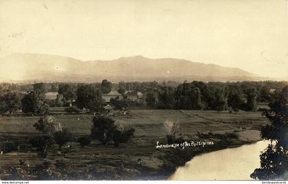 philippines, Landscape Panorama (1910s) RPPC Postcard