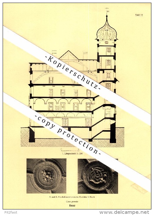 Photographien / Ansichten , 1925 , Ilanz / Glion , Prospekt , Architektur , Fotos !!!