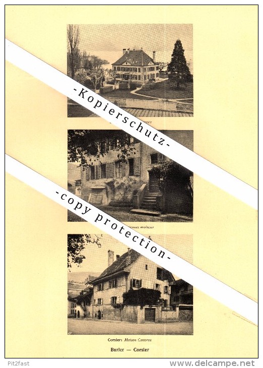 Photographien / Ansichten , 1925 , Saint-Légier-La Chiésaz , Burier , Corsier , Prospekt , Architektur , Fotos !!!