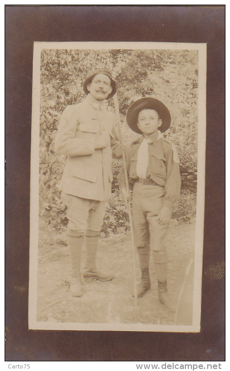 Photos - Carte-Photo - Homme Enfant Scout