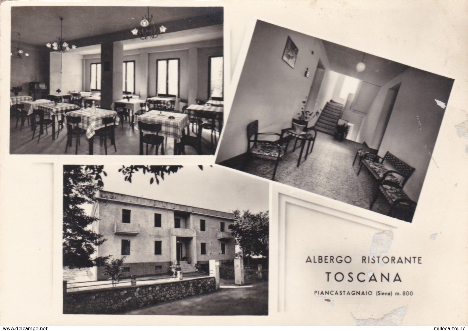 PIANCASTAGNAIO: Albergo Ristorante Toscana    1957