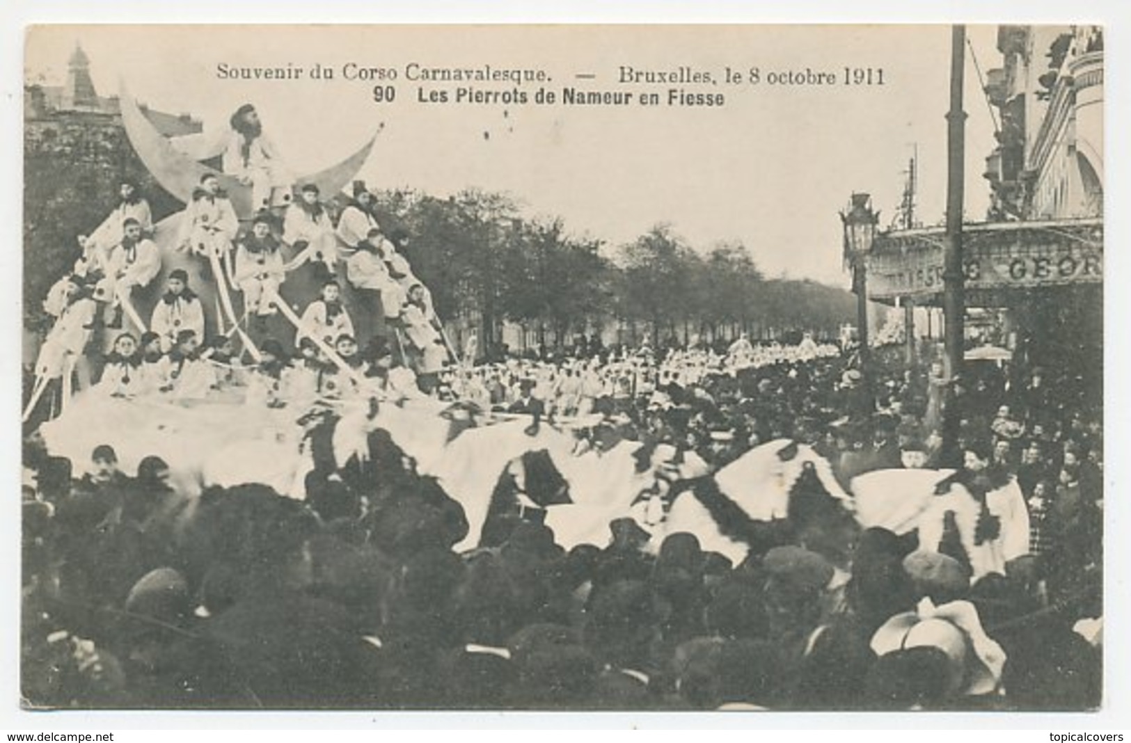 Picture Postcard Bruxelles  Belgium 1911 - Les Pierrots de Nameur en Fiesse - Carnaval