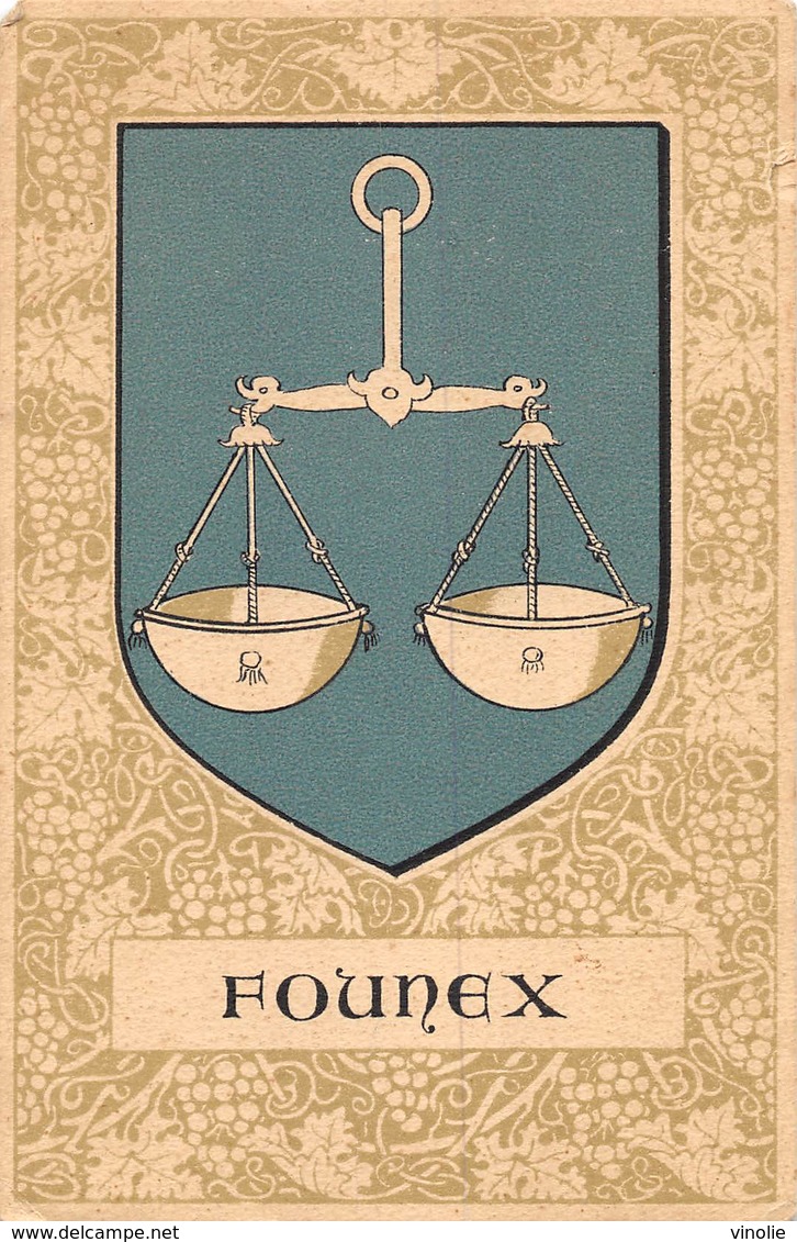 PIE-Z-00-19-5877 : FOUNEX. BLASON  ECUSSON.