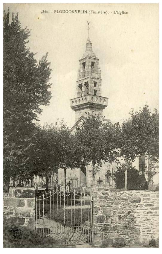 PLOUGONVELIN 29 - L'Eglise - Cimetière