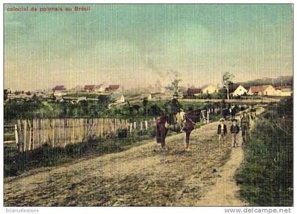 Pologne- Poland        Brésil  Village colonial  Polonais au Brésil     (Voir scan)