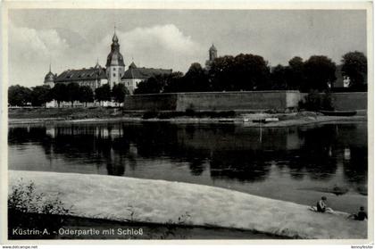 Küstrin - Oderpartie mit Schloss