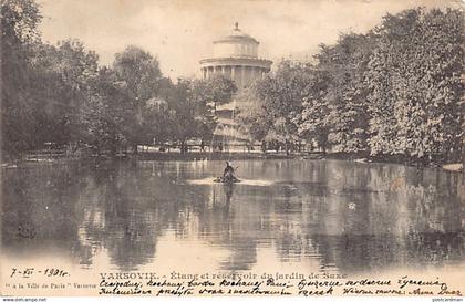 POLSKA Poland - WARSZAWA - Étang et réservoir du jardin de Saxe - Nakl. À la Ville de Paris