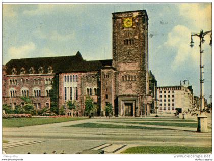 Poznan old postcard travelled 1960 to Yugoslavia bb