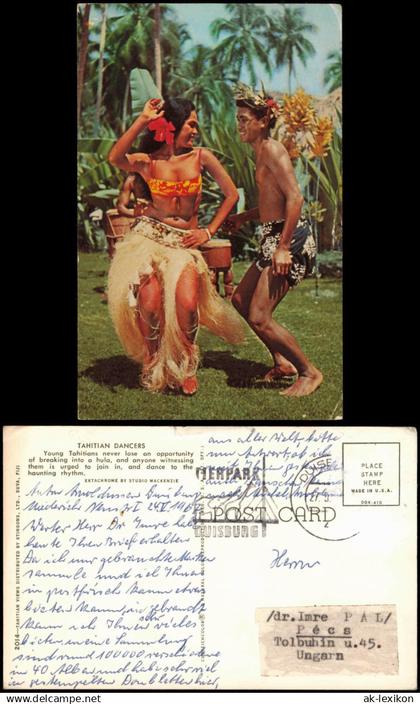 .Tahiti TAHITIAN DANCERS Tahiti (Insel) Natives Einheimische 1967