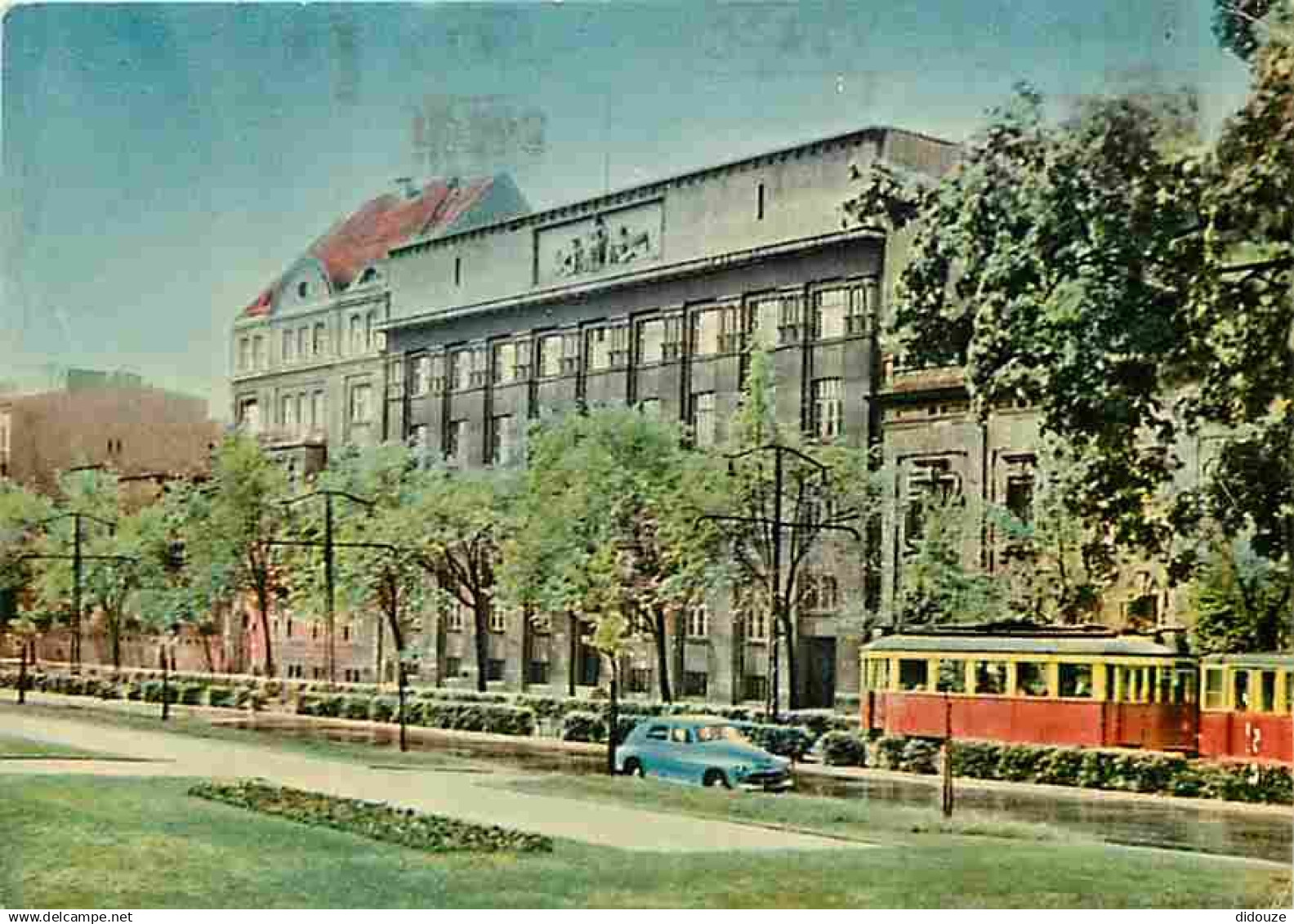 Pologne - Lodz - Automobiles - Trains - Voir Timbre de Pologne - CPM - Voir Scans Recto-Verso