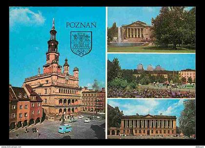 Pologne - Poznan - Multivues - Automobiles - Blasons - Voir Timbre de Pologne - CPM - Voir Scans Recto-Verso