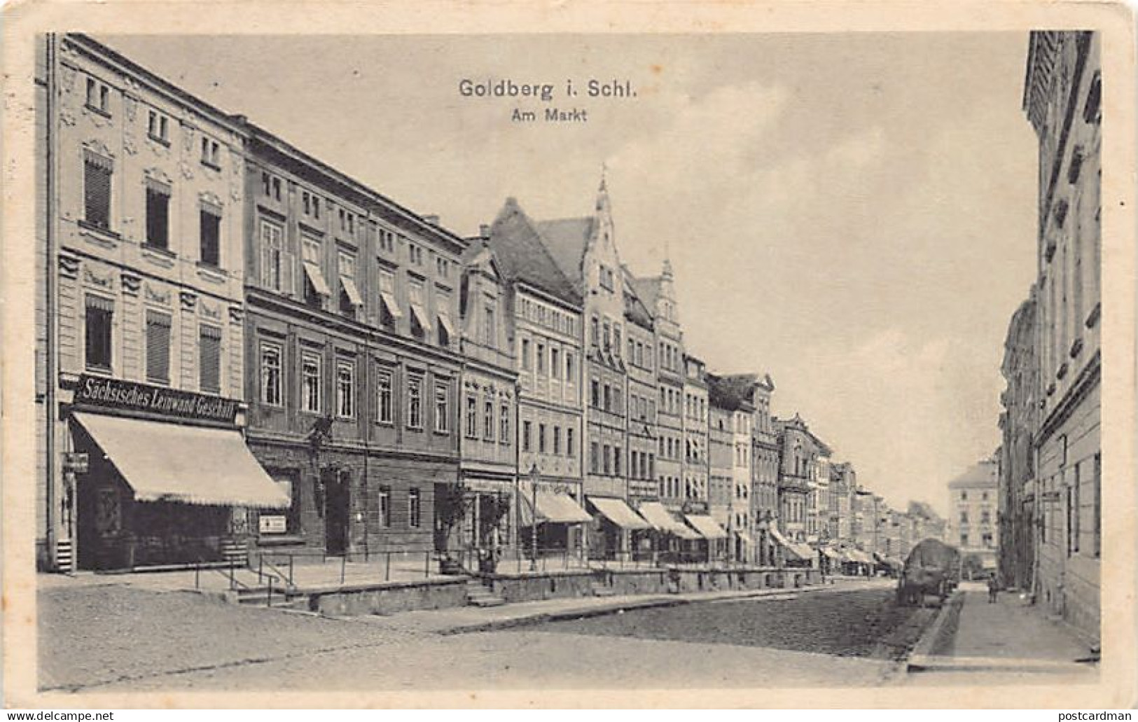 POLSKA Poland - ZŁOTORYJA Goldberg in Schlesien - Am Markt