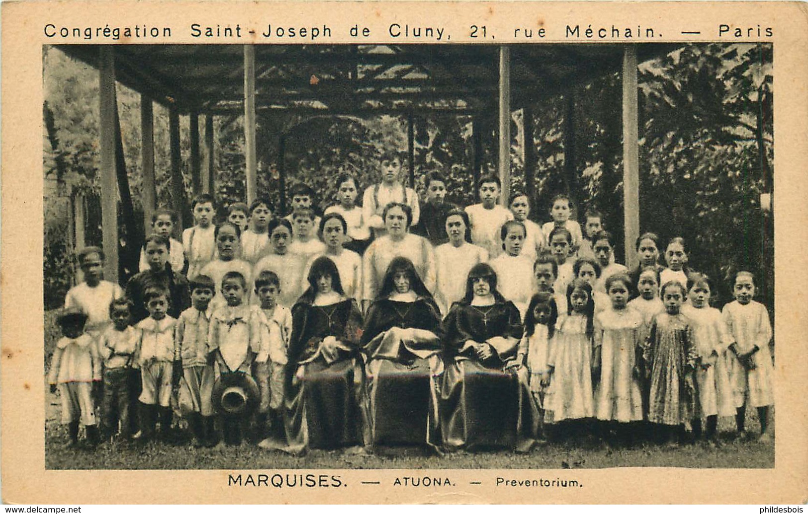 POLYNESIE FRANCAISE MARQUISES  ATUONA  congrégation saint Joseph