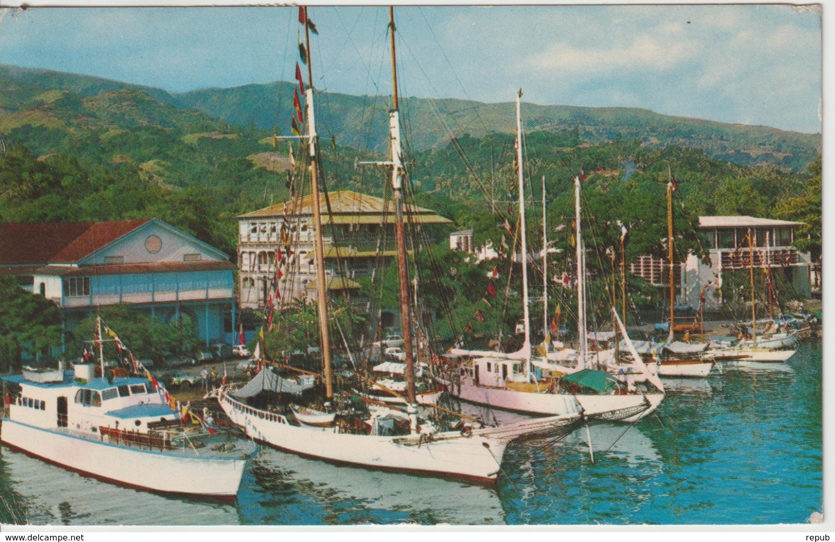 Polynésie Port de Papeete oblit. 1968