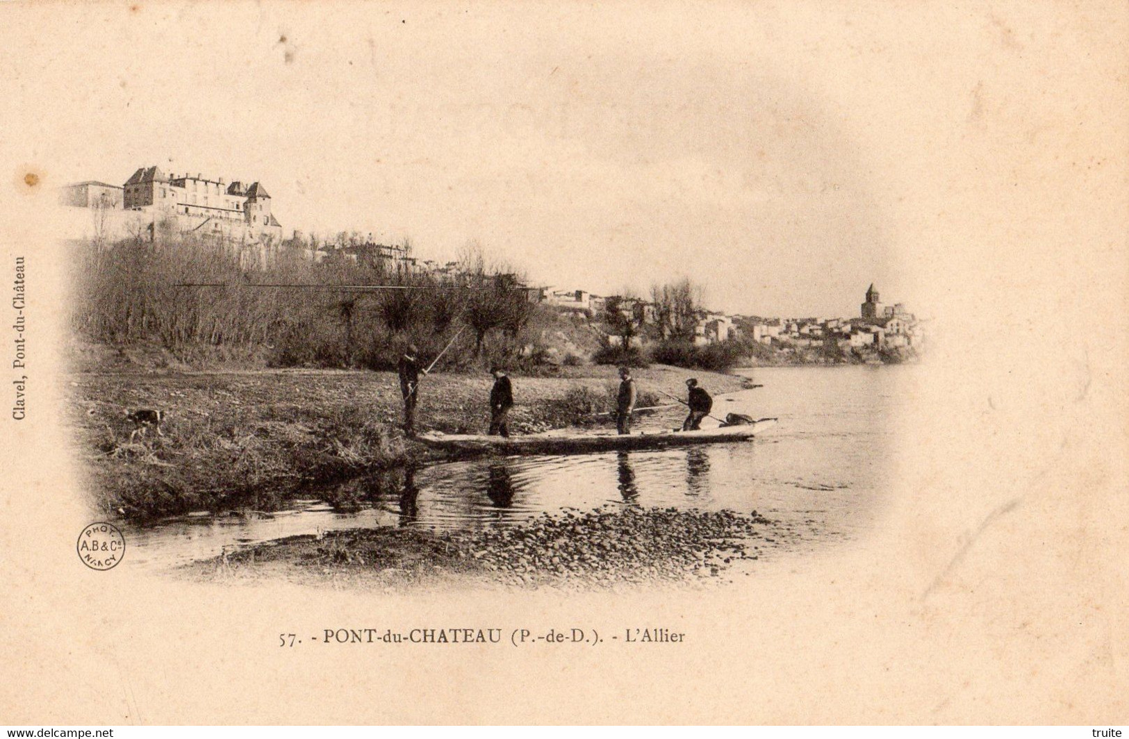 PONT-DU-CHATEAU L'ALLIER LE BAC ( CARTE PRECURSEUR )