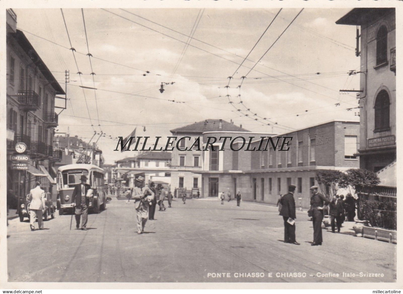 PONTE CHIASSO E CHIASSO: Confine Italo-Svizzero   1946