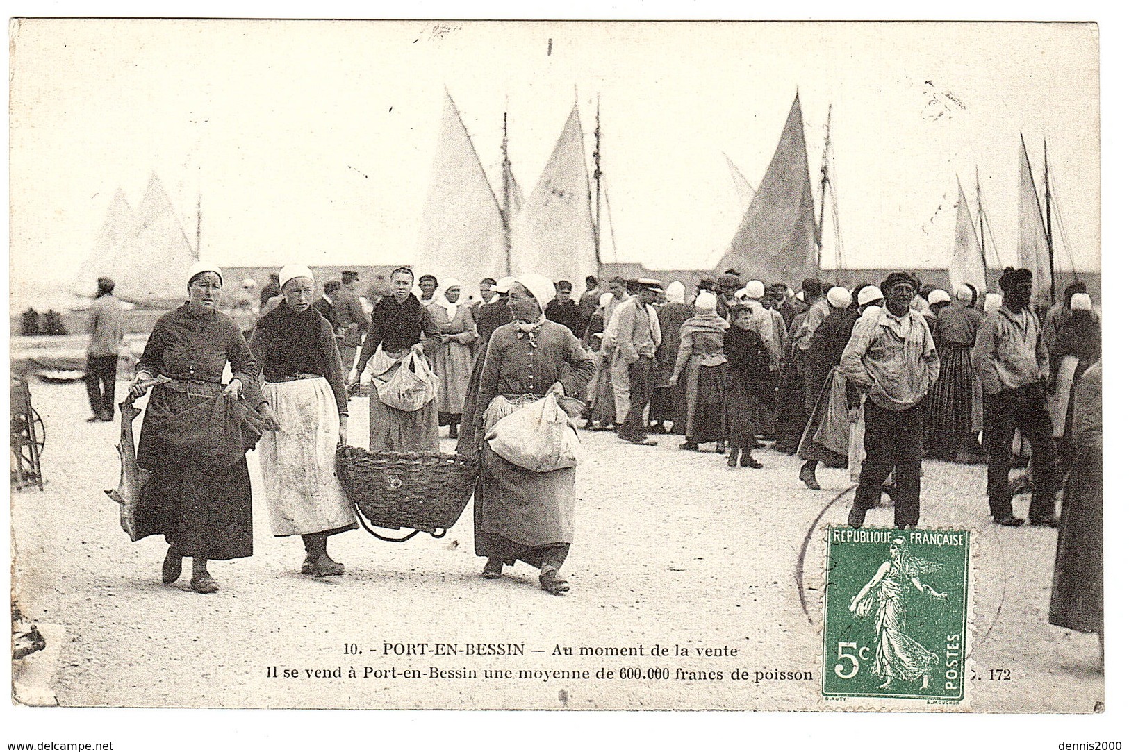 PORT EN BESSIN (14) - Port-en-Bessin-Huppain - Au moment de la vente, Il ne se vend... - Ed. A. D. 172