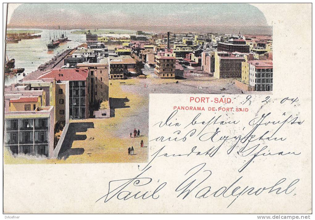 Port Said, Panorama, um 1903