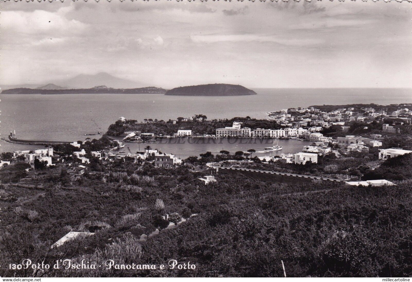 PORTO D'ISCHIA - Panorama e Porto 1954