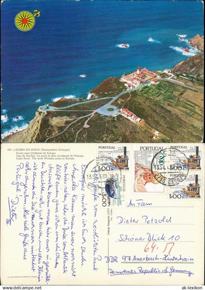 Postcard .Portugal CABO DA ROCA (Estremadura-Portugal) 1985