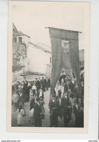 PORTUGAL - CASTELO BRANCO - Procession de Pâques à VALHELHAS (ESTRELA ) en 1949 - Photo format 11,5x7 cm