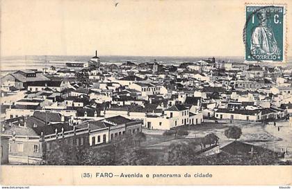 Faro - Avenida e panorama da cidade gel.?