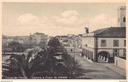 Portugal - POVOA DE VARZIM - Camara e Praça do Almada - Ed. Frasco