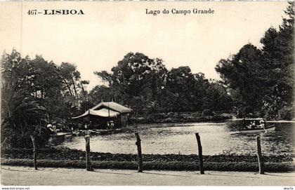 CPA AK Lisboa Lago do Campo Grande PORTUGAL (1261033)