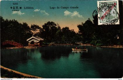 CPA AK Lisboa Lago do Campo Grande PORTUGAL (1261039)