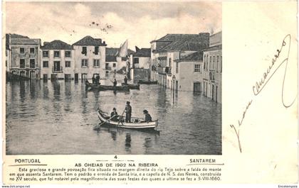 CPA Carte postale  Portugal Santarem As Cheias de 1902 na Ribeira  1903 VM79818ok