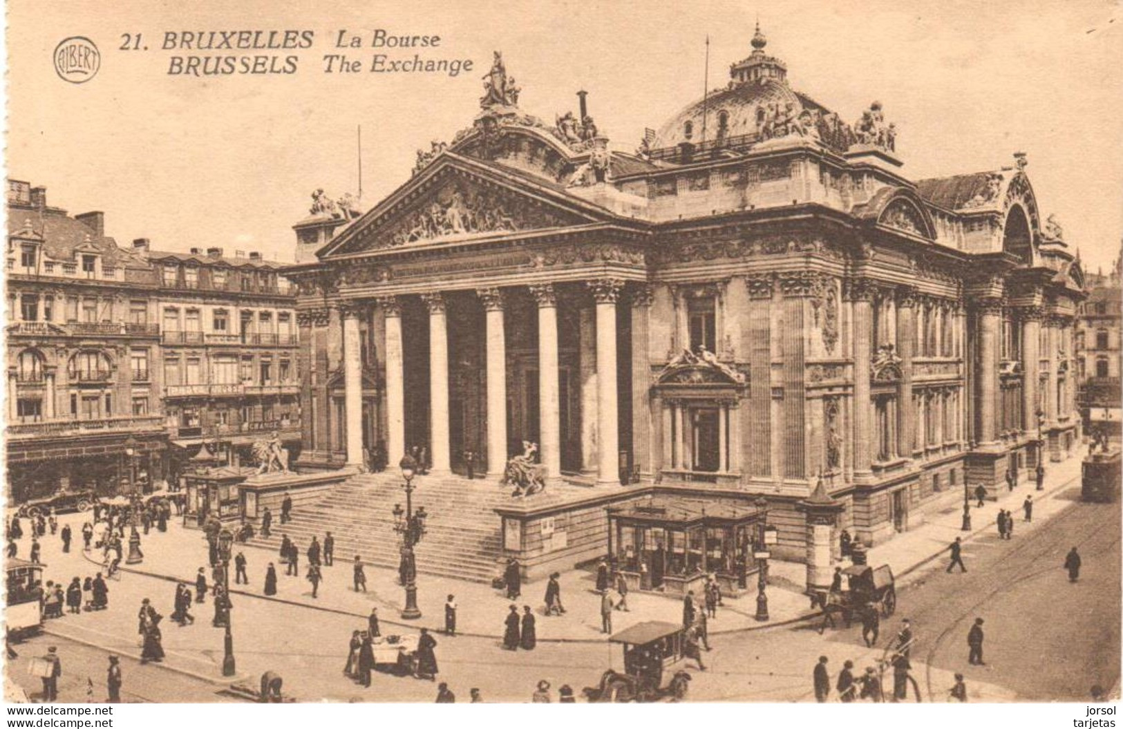 POSTAL   BRUSELAS - BELGICA  -LA BOURSE  (LA BOLSA)