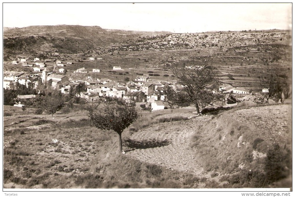 POSTAL DE CALPES DE ARENOSO VISTA DE LA ALDEA ( FOTO GOMEZ) CASTELLON