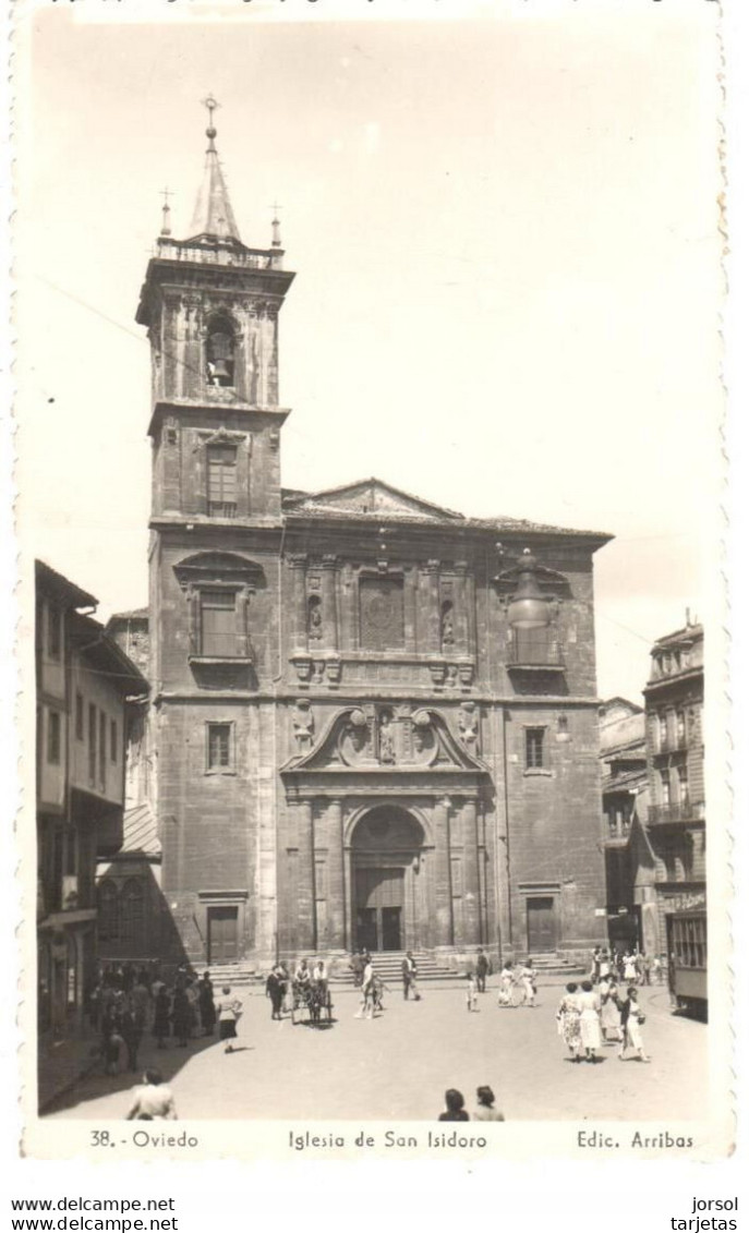 POSTAL   OVIEDO  -ASTURIAS  - IGLESIA DE SAN ISIDORO