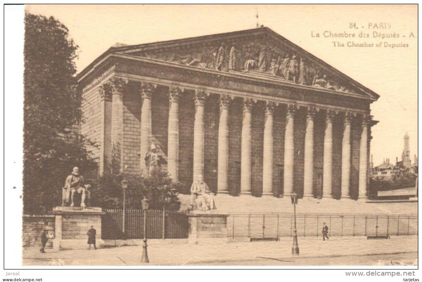 POSTAL   PARÍS  -FRANCIA -   LA CÁMARA DE LOS DIPUTADOS ( CHAMBRE DES DÉPUTÉS  - THE CHAMBER OF DEPUTIES )