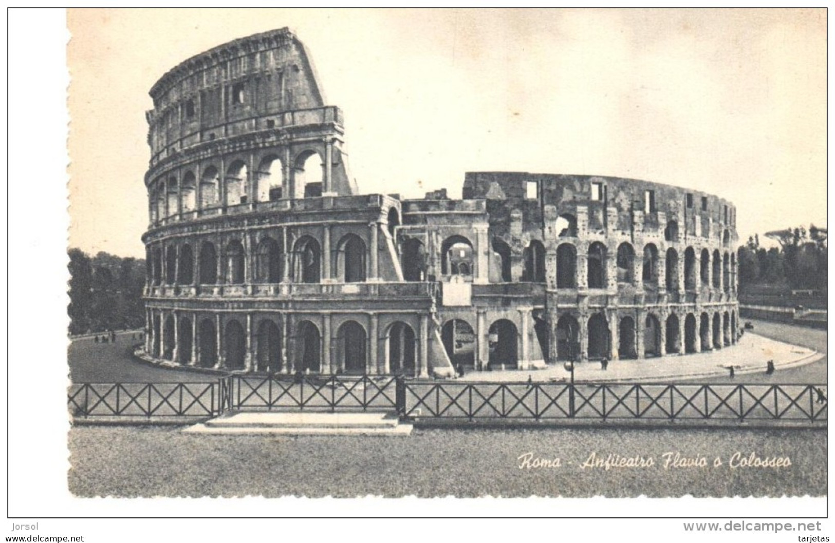 POSTAL  ROMA -  ANFITEATRO FLAVIO O COLISEO