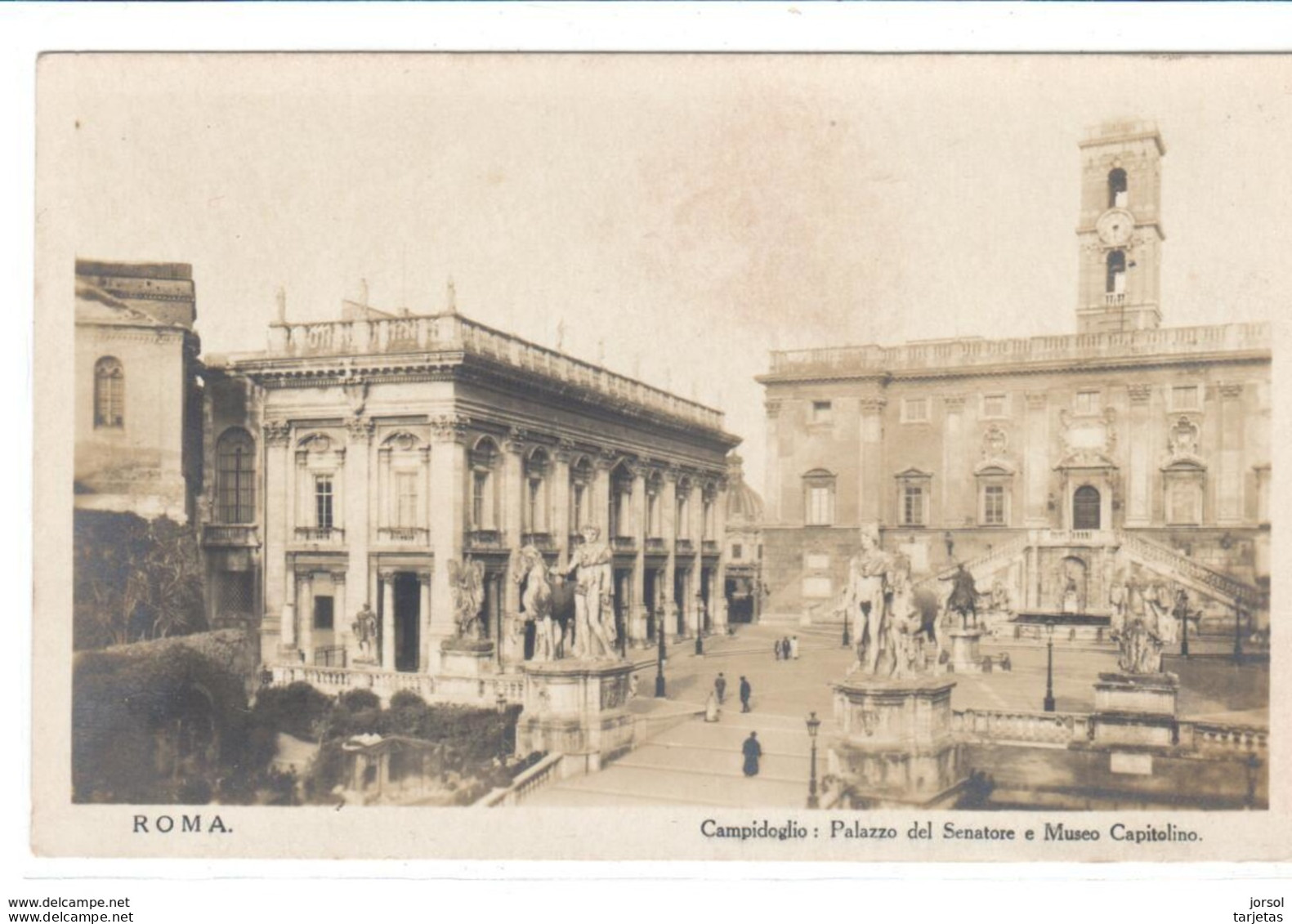 POSTAL   ROMA - ITALIA -PZA CAMPIDOGLIO- PALACIO DEL SENADORY MUSEO CAPITOLINO (CAMPIDOGLIO-PALAZZO DEL SENATORE E MUSEO