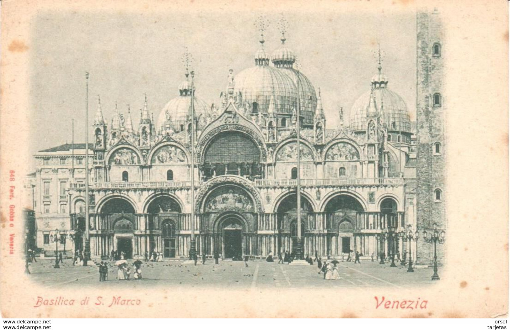 POSTAL  VENECIA  -ITALIA  -BASILICA DE SAN MARCO