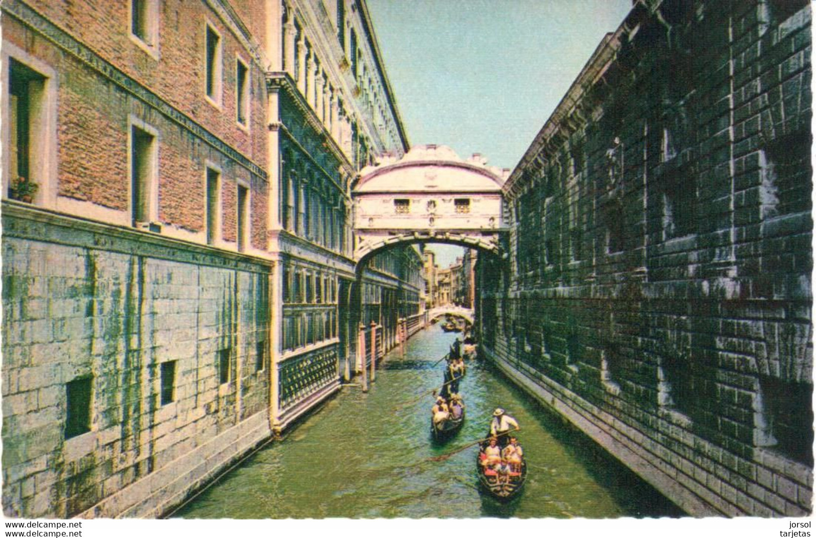 POSTAL   VENECIA  -ITALIA  - PUENTE DEL SUSPIRO