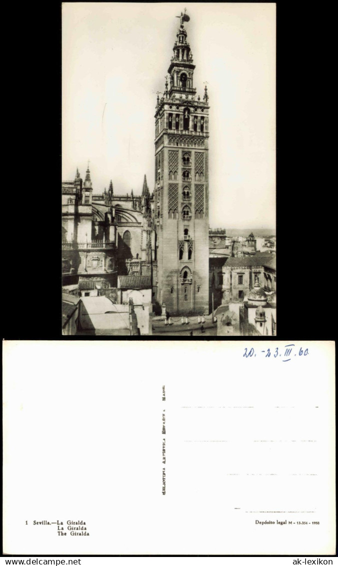 Postales Sevilla Ortsansicht Sevilla La Giralda 1960