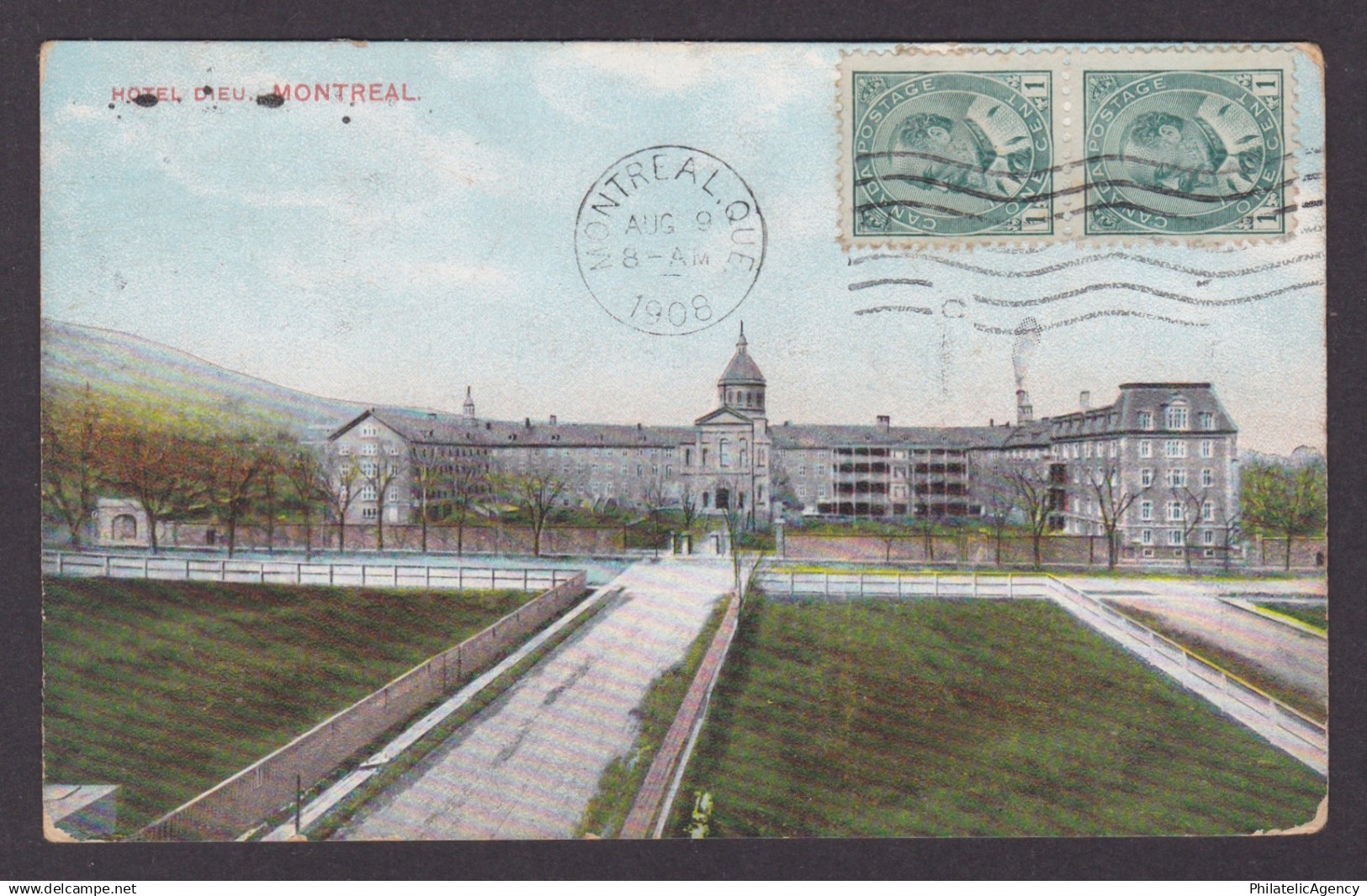 Postcard, CANADA, Montreal, Hôtel-Dieu de Montreal Hospital