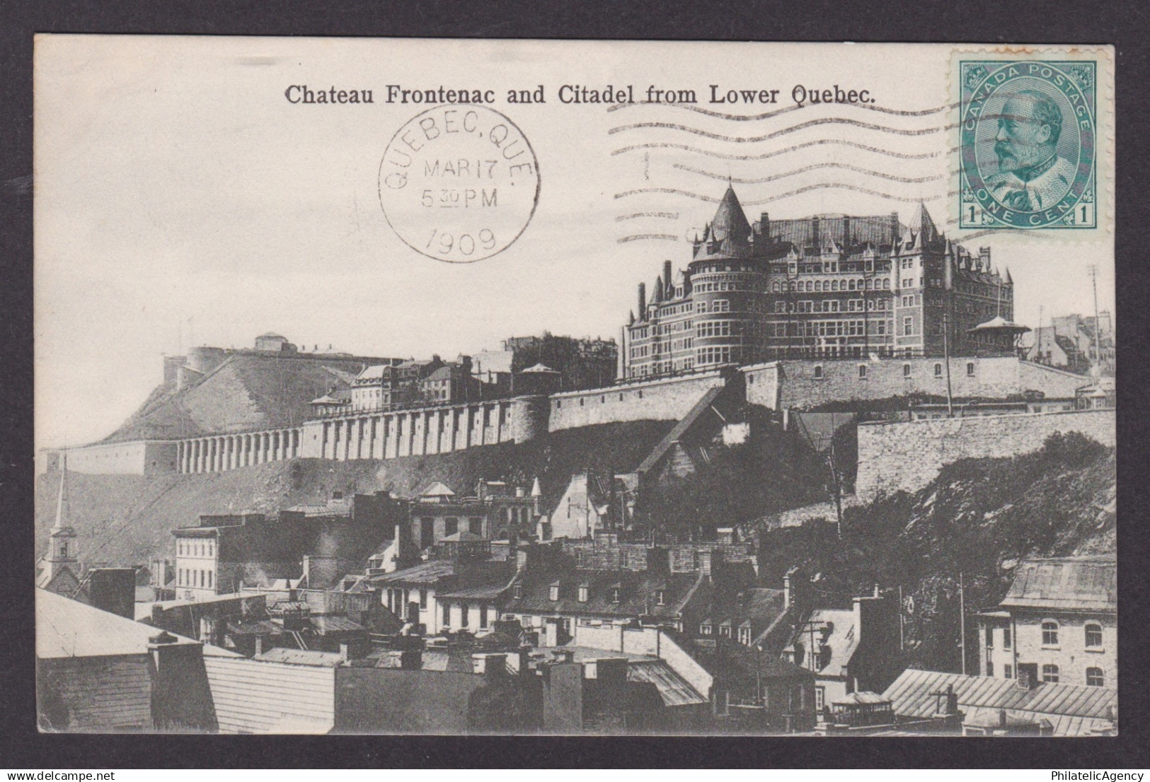 Postcard, CANADA, Quebec, Chateau Frontenac and Citadel from Lower Quebec