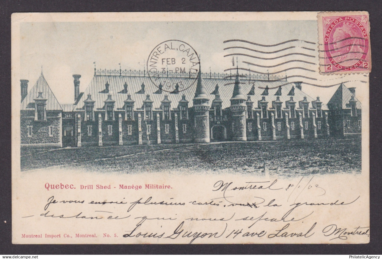 Postcard, CANADA, Quebec, Quebec City Armoury