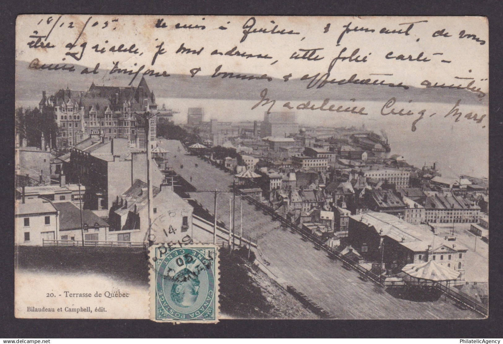 Postcard, CANADA, Quebec, Quebec Terrace