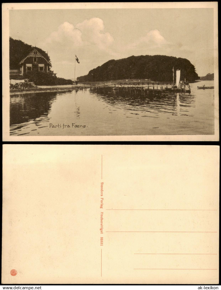 Postcard .Dänemark - Fænø Hafen Insel Dansk Dänemark 1926