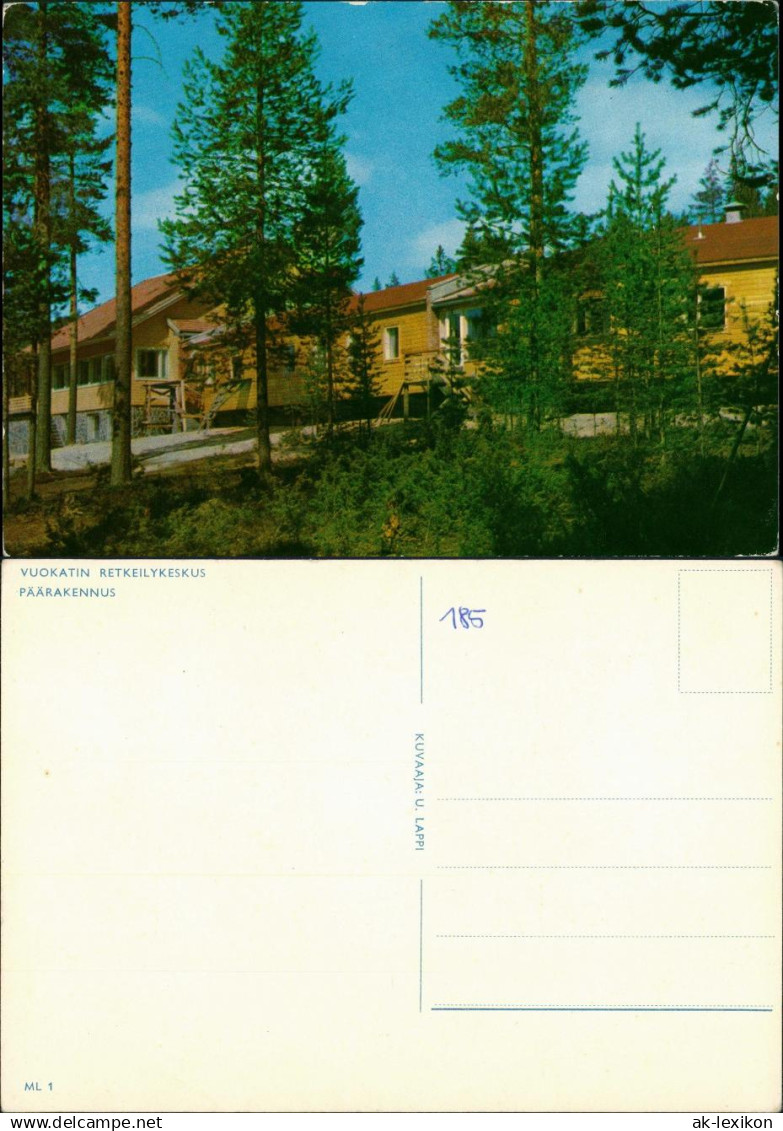 Postcard .Finnland Suomi VUOKATIN RETKEILYKESKUS PÄÄRAKENNUS 1970