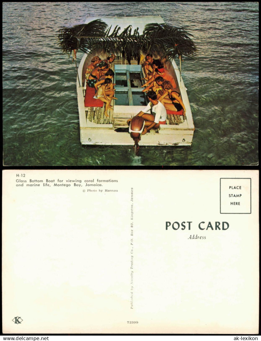 Postcard Jamaika (Allgemein) Jamaica Boat Montego Bay 1978