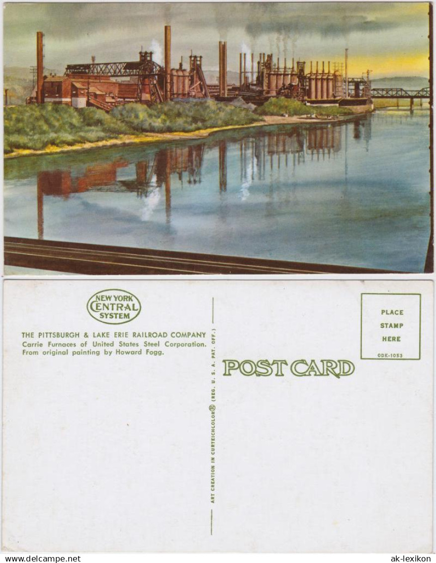 Postcard Pittsburgh The Pittsburgh & Lake Erie Railroad Company 1965